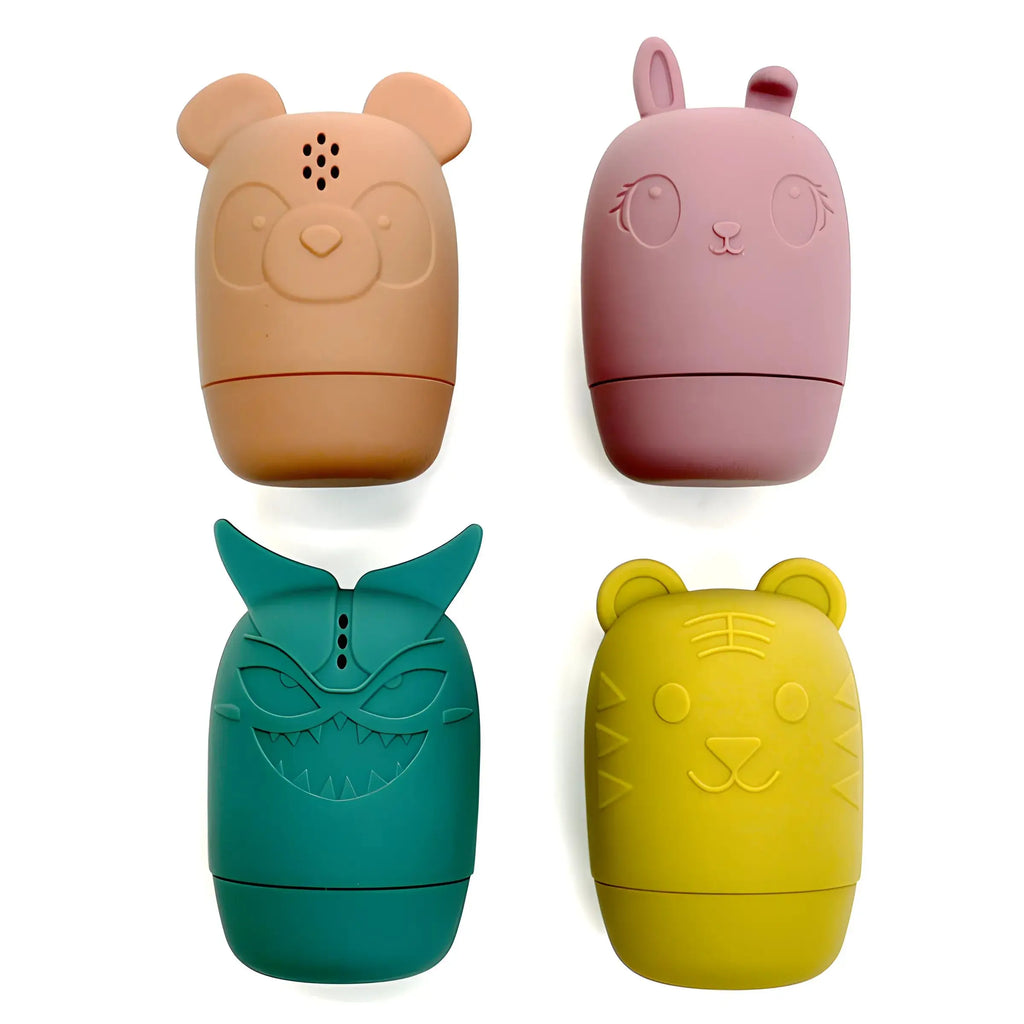 Silicone Bath Toys Animal Shape Baby Interactive Bathroom Toys Children Water Play Toys