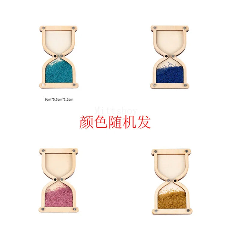 DIY Montessori Busy House Wooden Educational Toy Square Floor Hourglass Graffiti Slide 2026