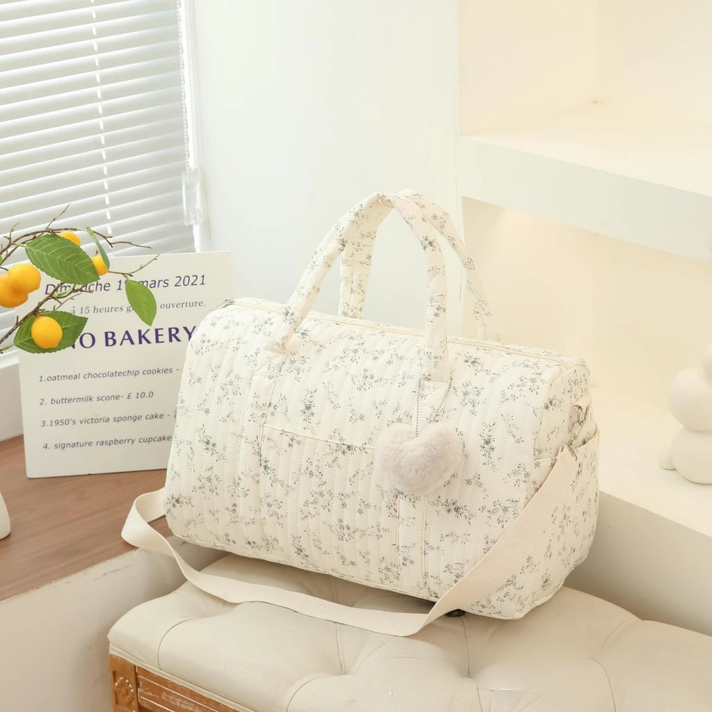 Embroidery Floral Mommy Bag Large Capacity Diaper Bag Maternity Travel Handbag Storage Boston Shoulder Bags Baby Items Organizer