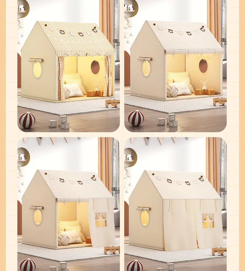 Children Small House Folding Indoor Outdoor Play Tent Baby Tent Large Kid Toys Tent Princess Castle Play House