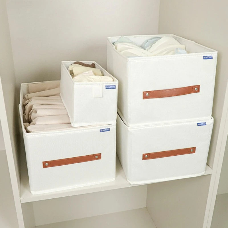 Clothes Organizers Underwear Pants Storage Box of Cabinets and Drawers Oxford Foldable Boxes for Bedroom Wardrobe Organization