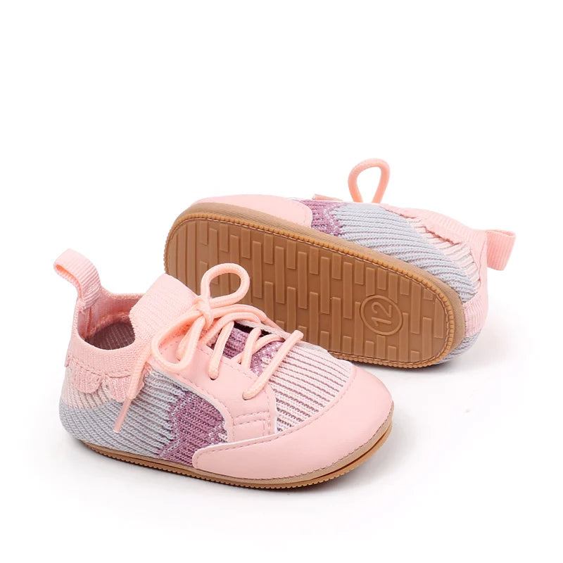 2025 Spring And Autumn 0-18M Baby Boys and Girls Pre-walking Indoor Outdoor Toddler Shoes Casual Sports Style With Soft Sole