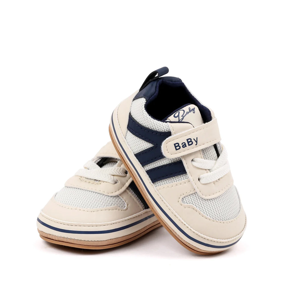 Spring And Autumn Baby Boys And Girls Sports Style Toddler Shoes High Quality PU Leather And Comfortable TPR Sole For 0-18M