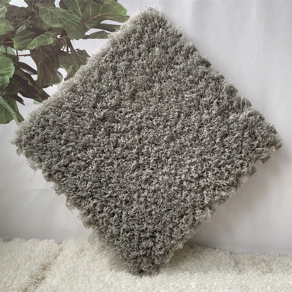 YMXBHN Velvet Plush Puzzle Mats Floor Tiles for Sound Absorbing Non Slip Carpet Full Room Coverage Model YMXBHN