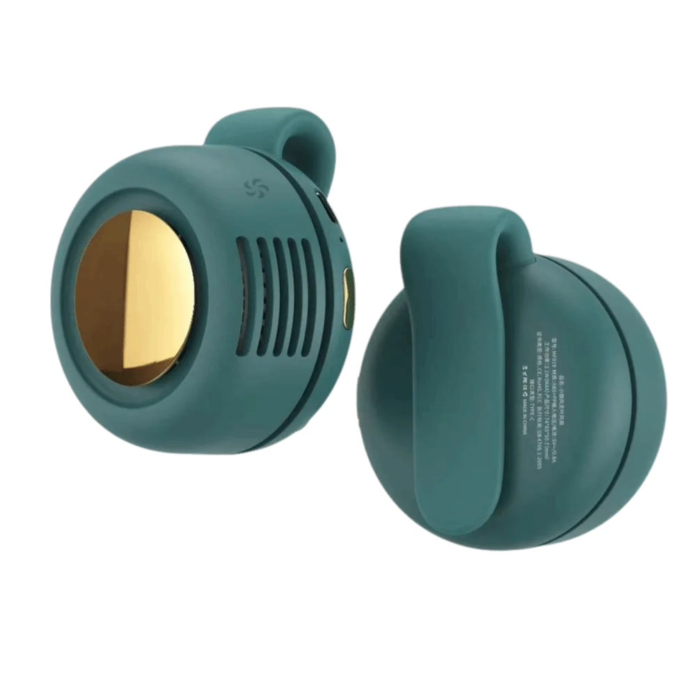 USB Rechargeable Clip-on Button Fan Multi-speed Adjustable Compact and Lightweight Hanging Waist Fan for 3.7V/900mAh