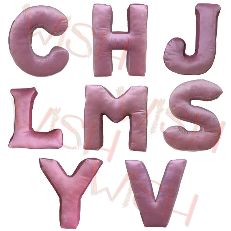 26 Letters Throw Pillow Hand Crafted for Children Decor and Photography Backdrop Prop