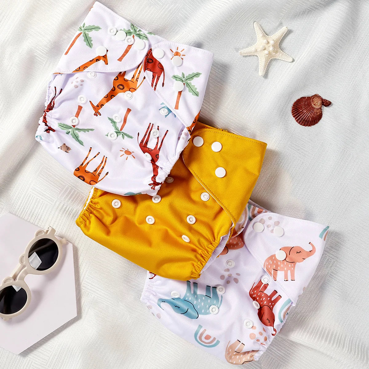 Brandname Baby Waterproof Nappies Reusable Newborn Cloth Diaper Training Pants 3Pcs Pack For Boys And Girls