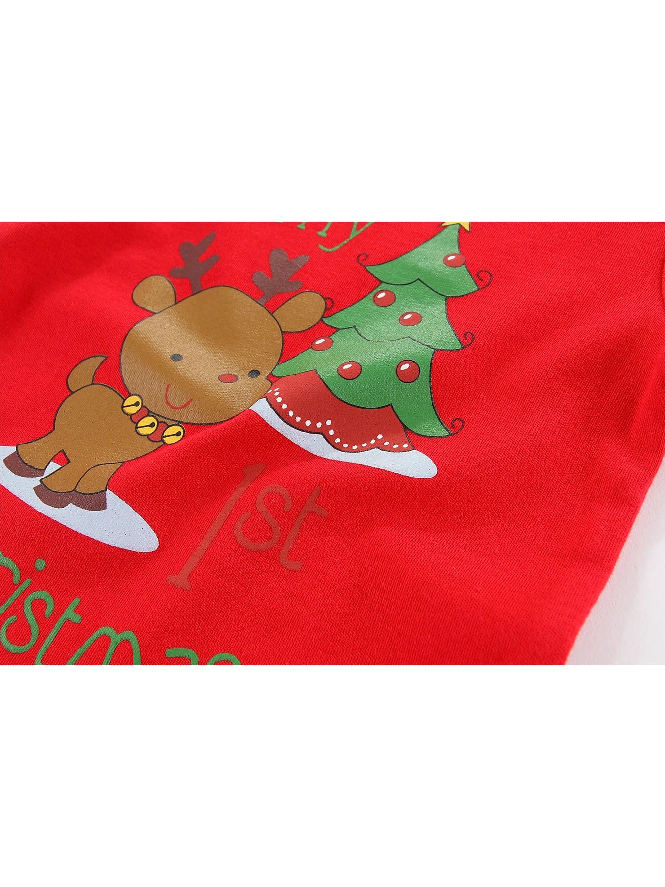 Kiddiezoom 3 Pcs/Lot Christmas Cartoon Baby Boy Girl Bodysuits Soft Newborn Baby Onesies Fashion Baby Clothes