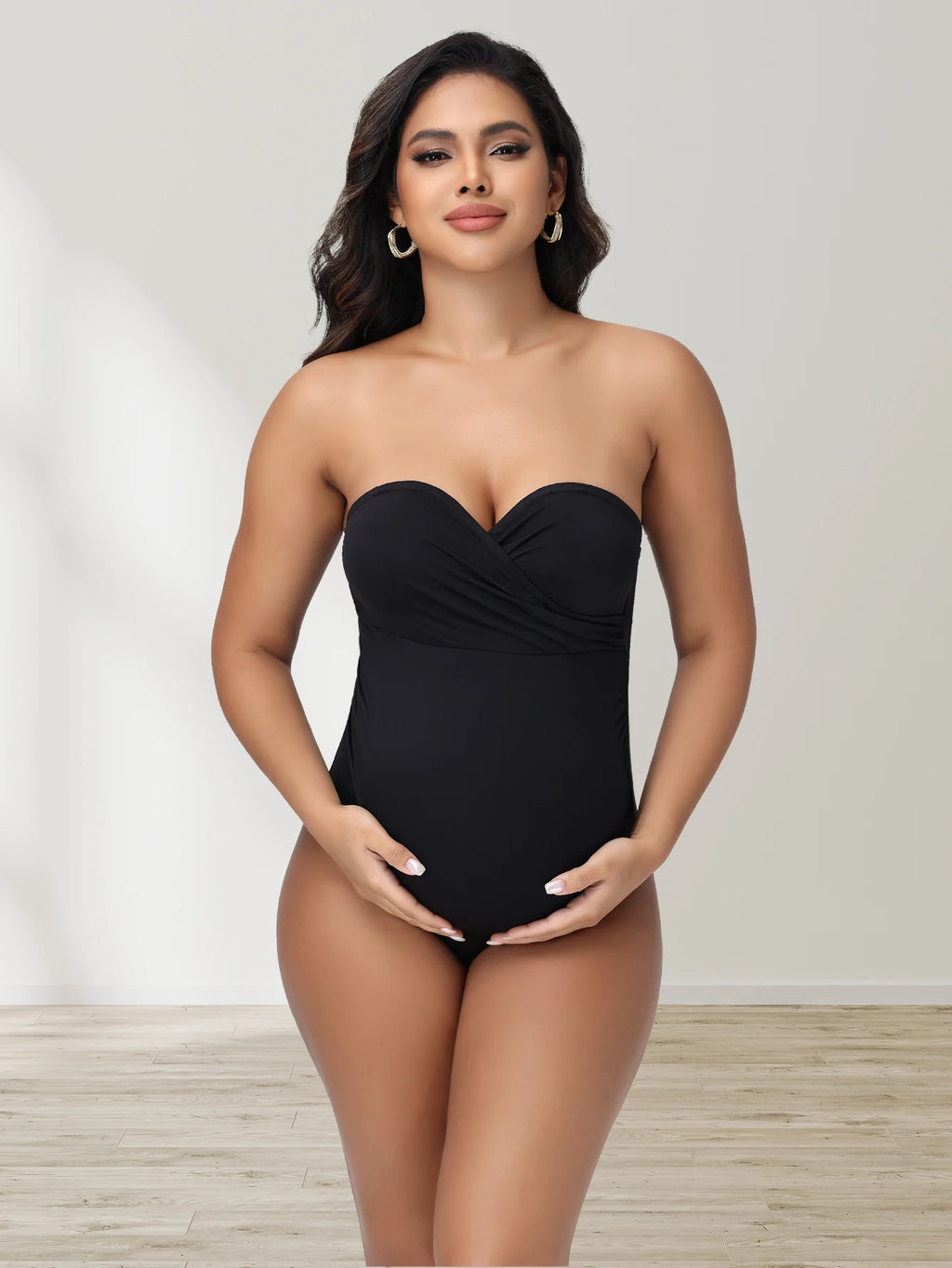 Maternity Bodysuit Pregnant Sleeveless Tube Top Elastic Sexy Tight Bodycon Women's Photography Props Outfits