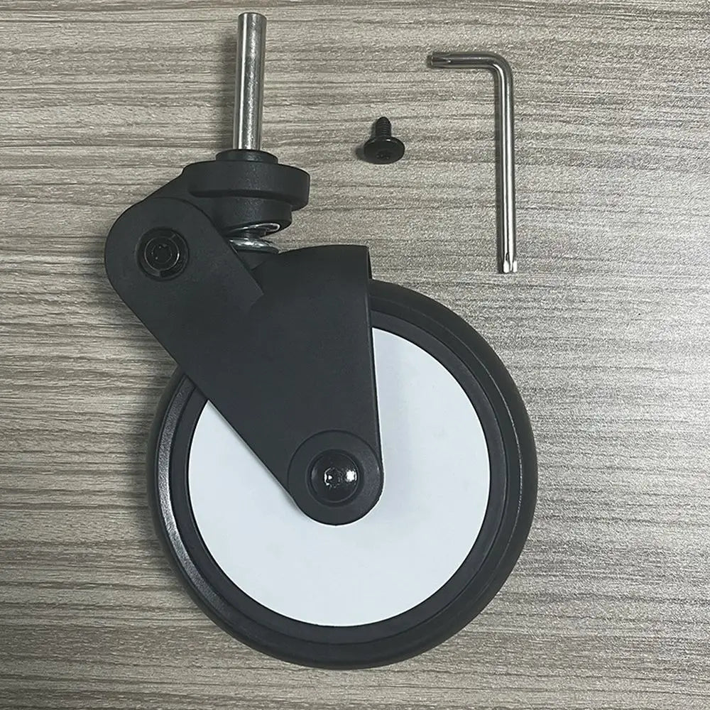 Accessories Trolley Wheel Bracket Front Rear Wheels PU Tyre Side Cover Wheel Axle  Accessories Screw Clip Type Stroller Wheels