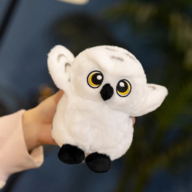 Cartoon Hedwig Owl Plush Toys Soft Stuffed Animal Plushie Shoulder Decor Fun Toy for Boys & Girls Birthday Gift