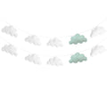 2Pc Ins Nordic Felt Cloud String Wall Hanging Home Room Decoration Bed Tent Bed Curtain Matching Room Decoration Hanging Decorations Holiday Wall Decoration Hanging Decorations