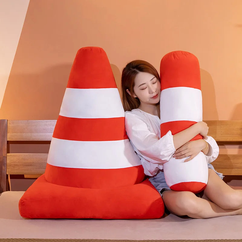 Hot Simulation Vehicle Plush Pillow Creative Roadblock Road Railing Toys Stuffed Soft For Home Decor Prop Sleeping Cushion