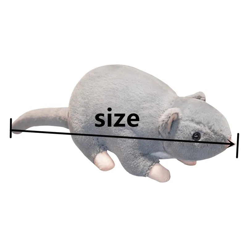 Lifelike Mouse Soft Plush Toy Lovely Grey Mice Full Stuffed Animal Rat Pillow Funny Toy Birthday Christmas Gifts