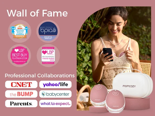 Momcozy M9 Breast Pump Hands Free Upgraded Mobile Flow