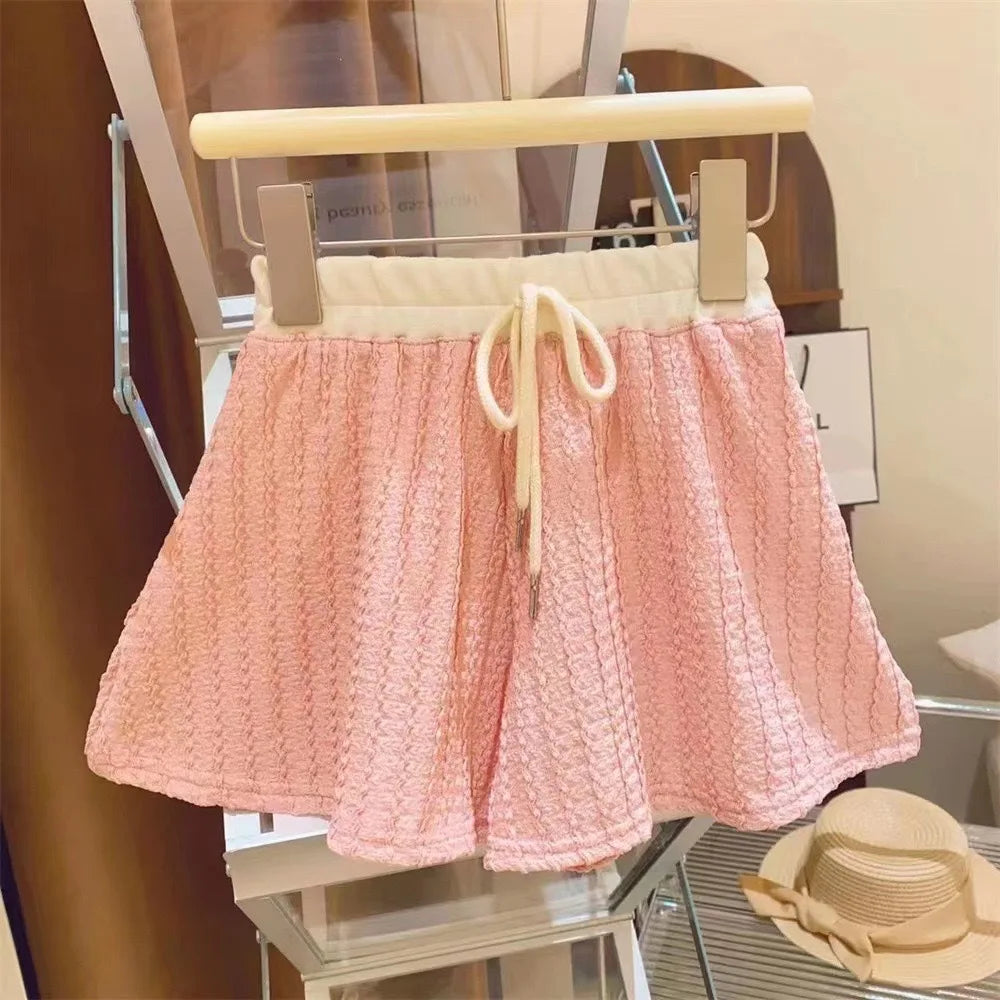 1Set Summer Baby Girls Clothes Kids Cute Sweet Casual Short Sleeve Top+Short Pant Outfit Sets Children Comforts Sportswear