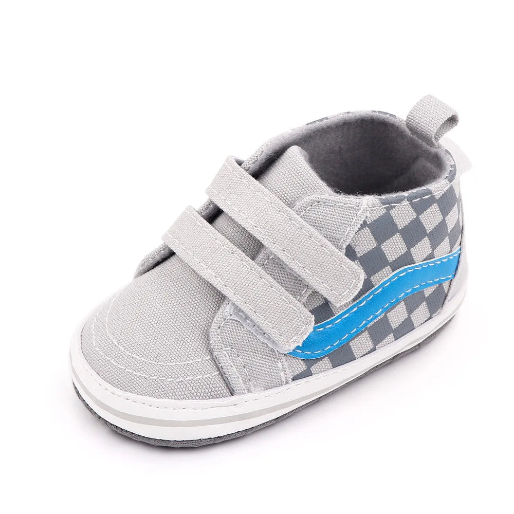Baby Casual Shoes For Boys Soft Soles Non Slip Walking Sneakers With Hook And Loop Fastening D2545