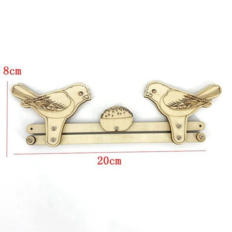 Busy Board Crib Pet Cradle Bottom Plate DIY Accessories Seesaw Switch Valve Wood Chips Square Round Educational Toy For Children
