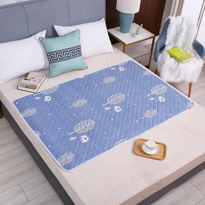 Cartoon Dinosaur 50x70cm Waterproof Baby Changing Pad Diapering Mat Washable Soft Cover