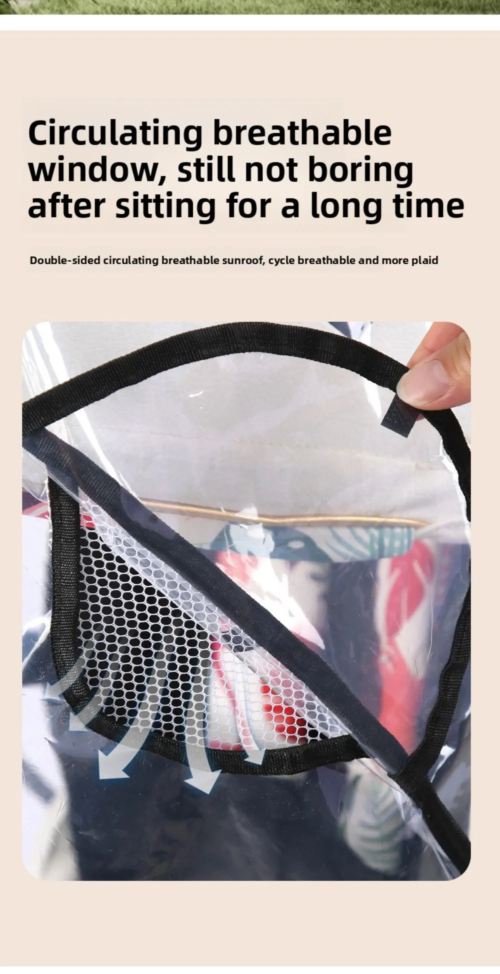 Transparent Baby Strollers Rainproof Cover Windproof Waterproof Baby Pram Rain Cover Travel Nobstructed View Pushchair Raincoat