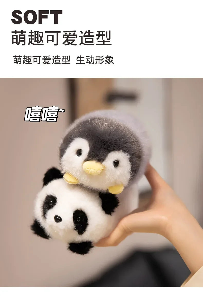 Cute Stuffed Plush Toys Lying Red Panda Fox Sloth Cat Soft Baby Plushie Gifts - Animal Themed Dolls for Children