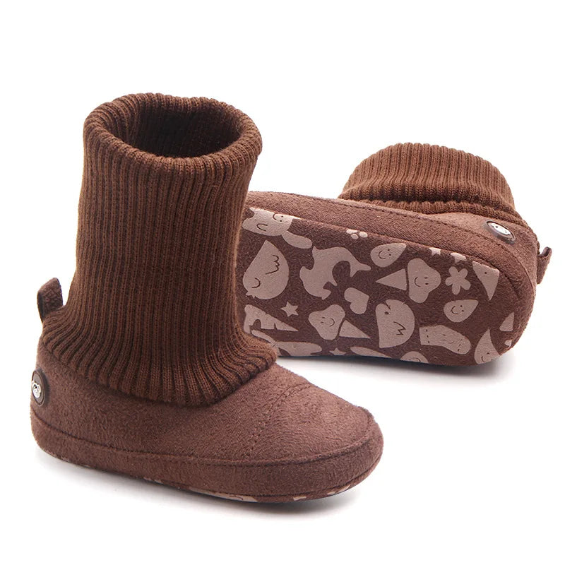 2024 New Fashion Baby Boots Soft Cotton Warm and Comfortable Classcial Style for Baby Boys and Girls 0-18 Months D0757 D0750