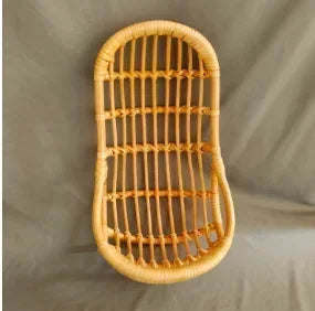 Rattan Baby Bed Chair Round Sleeping Basket Photo Prop For Newborn Photography Model RB01
