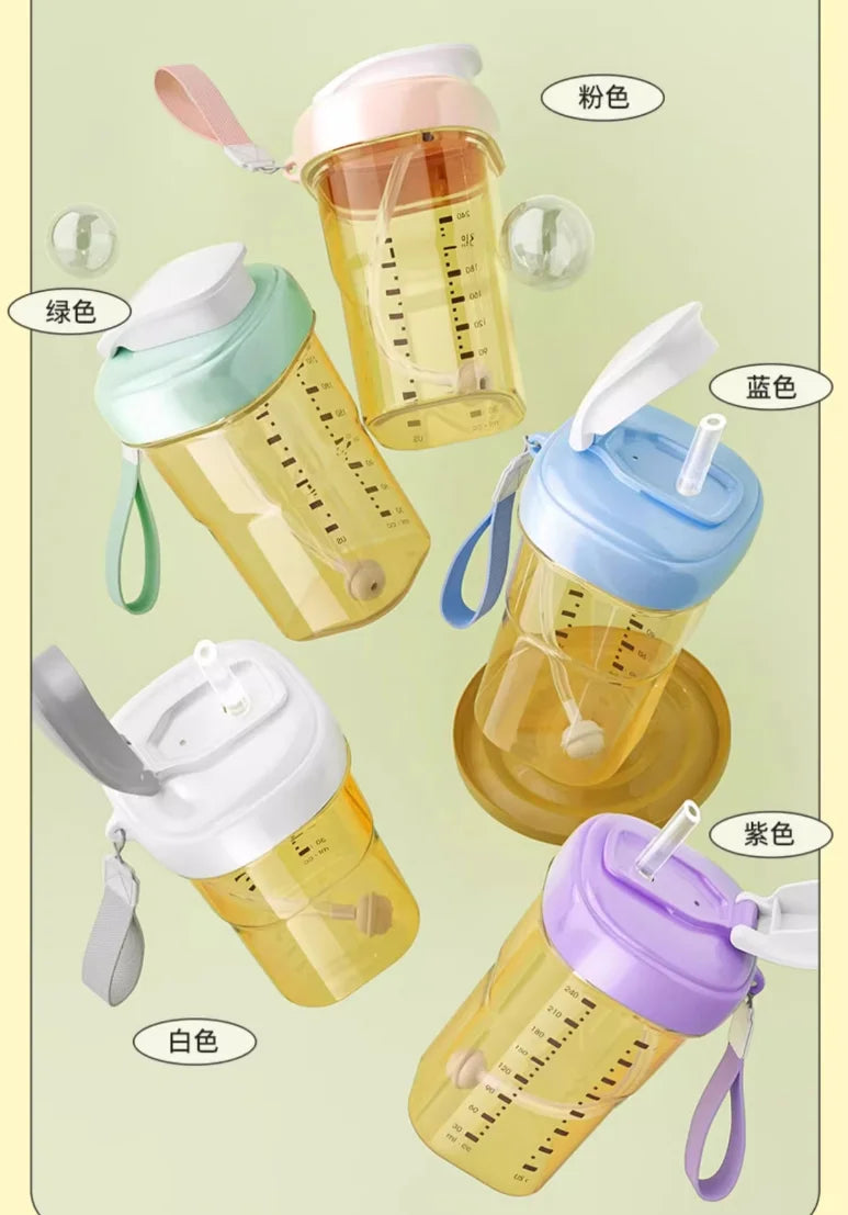 Suitable for hegen bottle accessories, storage box cover/cup cover/handle/dust cover+bottle collar straw square bottle universal