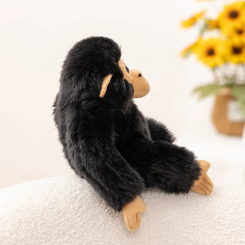 Nice Simulation Punch Gorilla Plush Doll Mother And Baby Long-arm Monkey Animal Stuffed Toy Home Decoration Gift For Children
