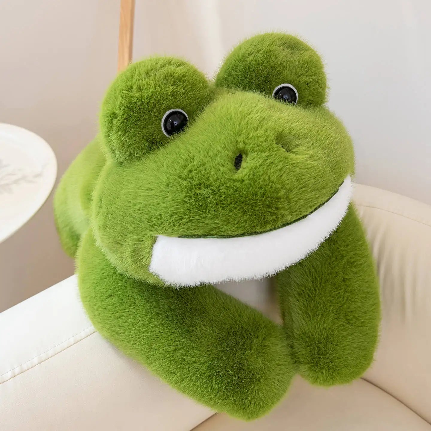 Hot Simulation Giant Frog Plush Toy Stuffed Animals Plushies Green Lying Frogs Throw Pillow Cushion Home Deco For Kids Gift