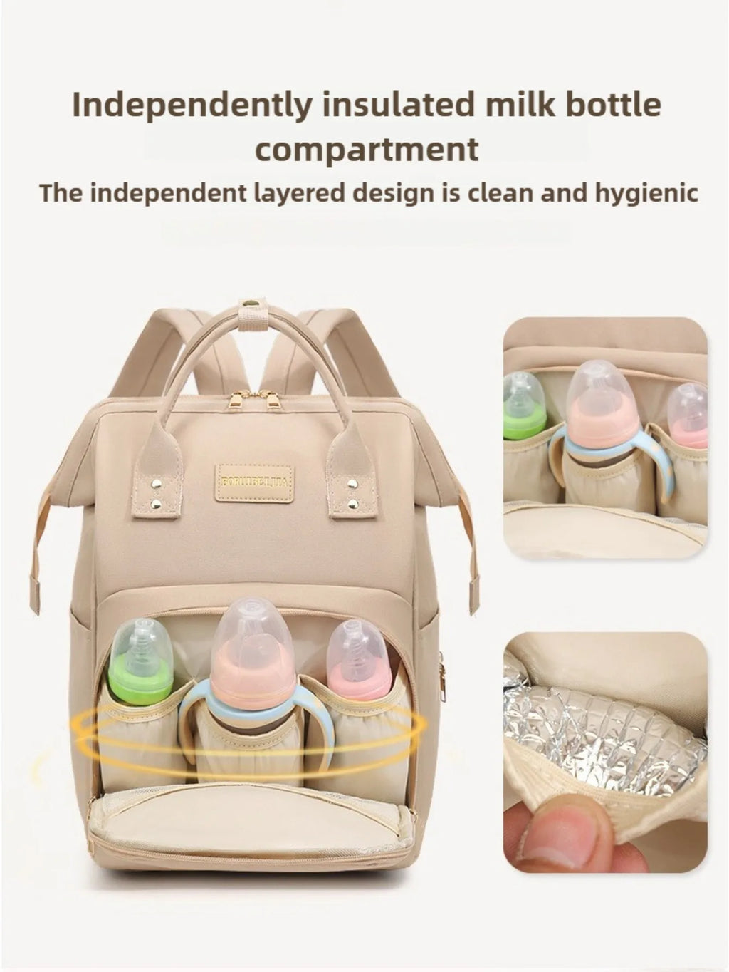 Fashion High Quality Backpack Double Shoulder Mommy Bag Large Capacity Travel Bag for Mother and Baby