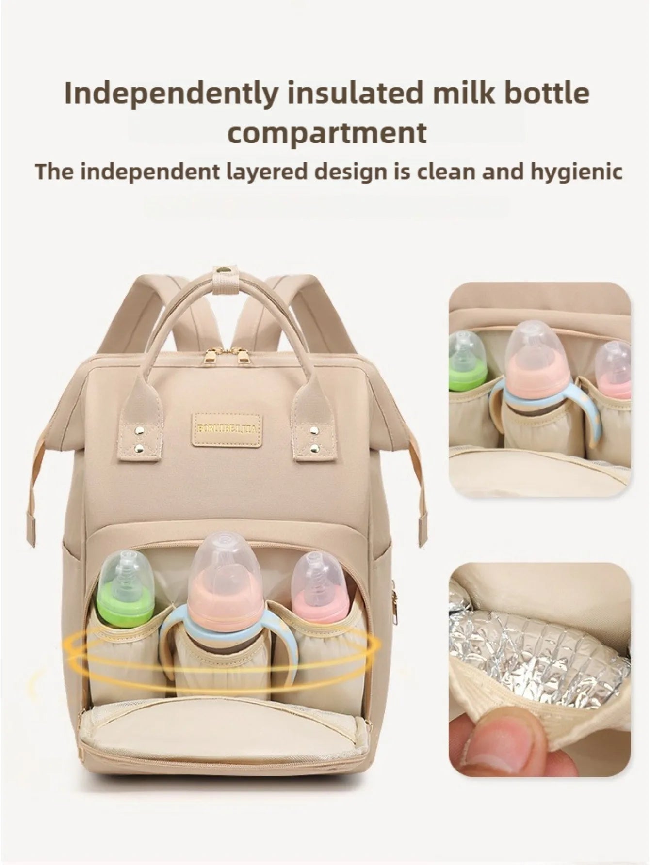 Fashion High Quality Backpack Double Shoulder Mommy Bag Large Capacity Travel Bag for Mother and Baby