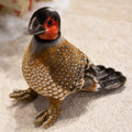 New Pretty Printing Simulation Guinea Fowl Plush Toys Cotton Stuffed Colorful Bird Doll Funny Desktop Pet Room Decor Nice Gift