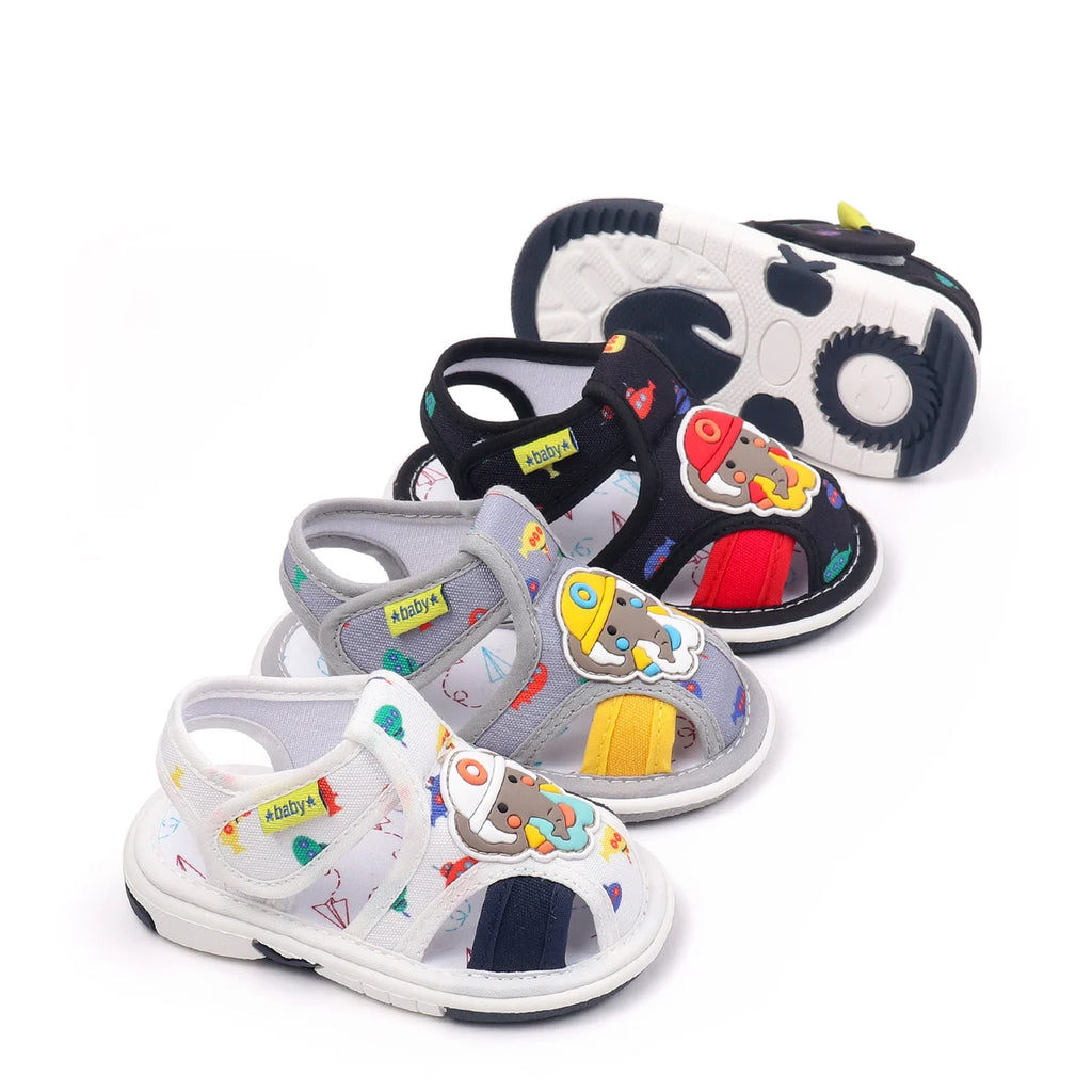 2025 Hot Summer New Design and High Quality Baby Boys And Girls First Walking Indoor Outdoor Toddler Shoes With Squeaky