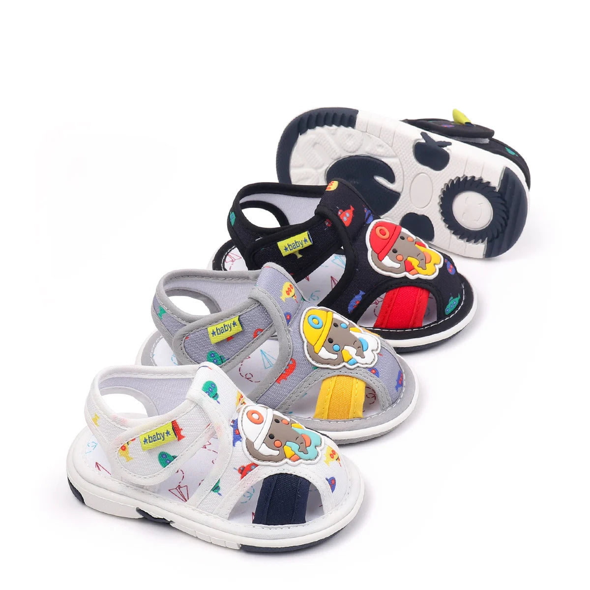 2025 Hot Summer New Design and High Quality Baby Boys And Girls First Walking Indoor Outdoor Toddler Shoes With Squeaky