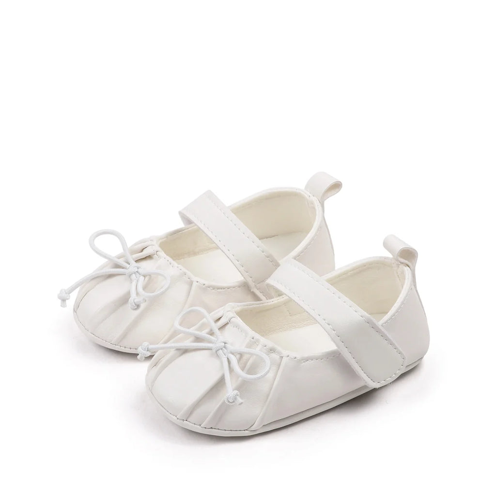 Spring Autumn Baby First Walking Toddler Shoes For 0-18 Months Three Colors High Quality PU Leather And TPR Sole Sweet Design
