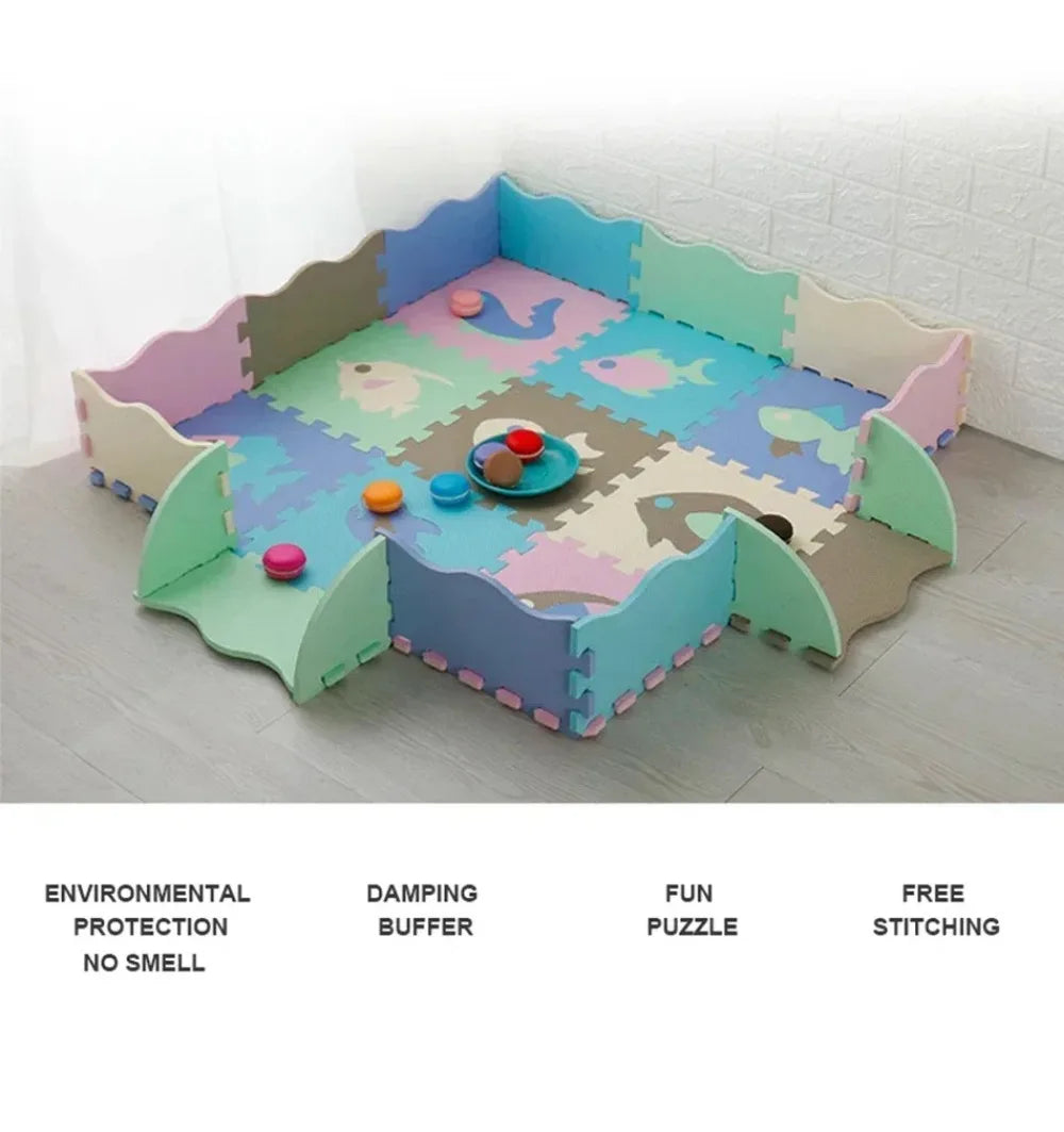 EVA Foam Baby Play Mat Soft Baby Playground Rugs Baby Toys Kids Puzzle Educational Toys Children's Room Floor Protector Carpets