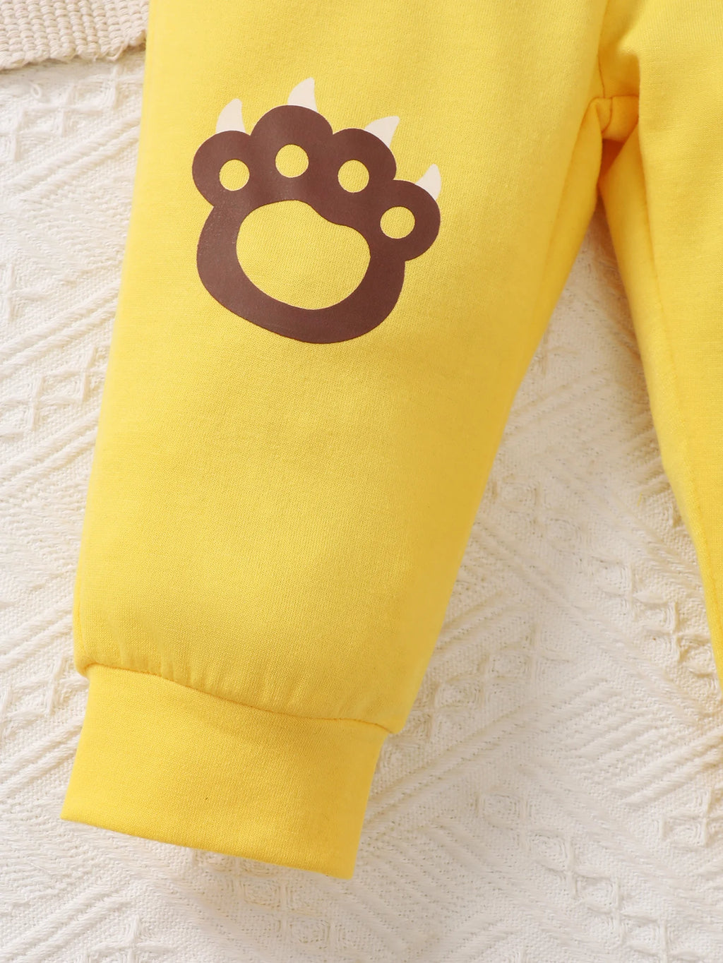 2Pcs Baby Boy Casual Set Cartoon Little Tiger Long Sleeve+Long Sleeve Set Suitable for 0-3 Year Men's Baby Spring and Autumn Set