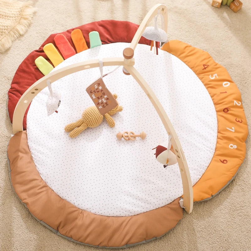 Baby Wooden Gym Frame Gym Activity Bird Tripod Gym Frame for Toddle Play Gym Mobile Hanging Sensory Toys Baby Room Decorations
