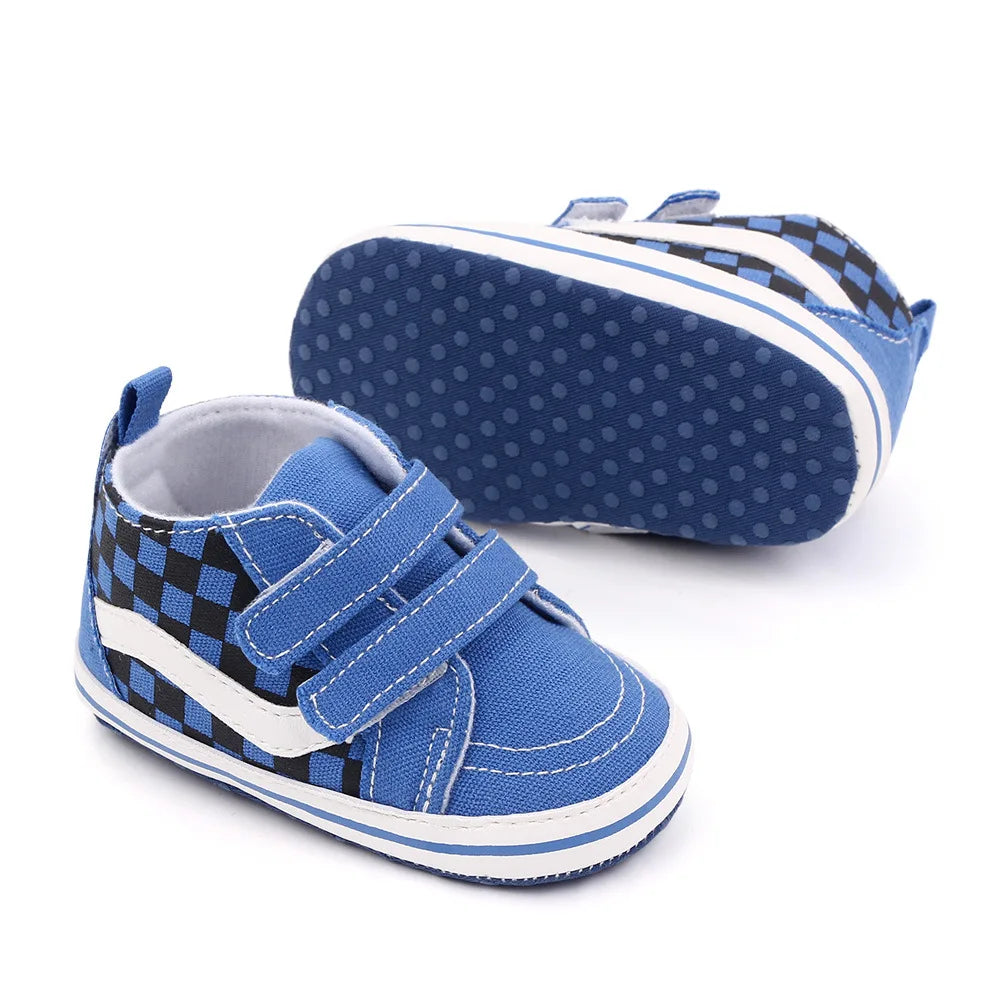 Baby Casual Shoes for Boy Spring Autumn Soft Soled Hook & Loop Fashion Design Comfortable Walking Sneakers Infant Shoes D2545