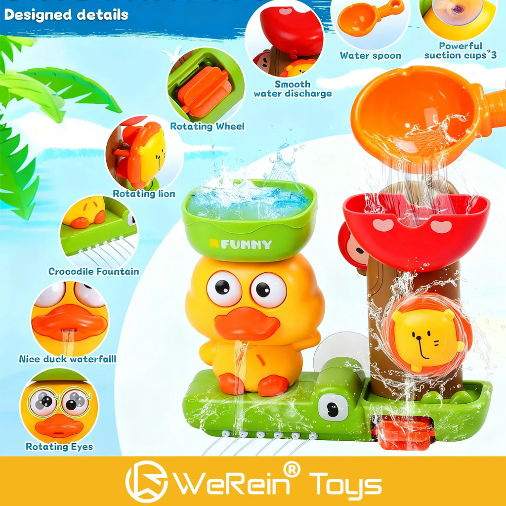 Adorable Little Yellow Duck Bath Tub Toy for Kids Fun Water Play Cute Bathtime Entertainment