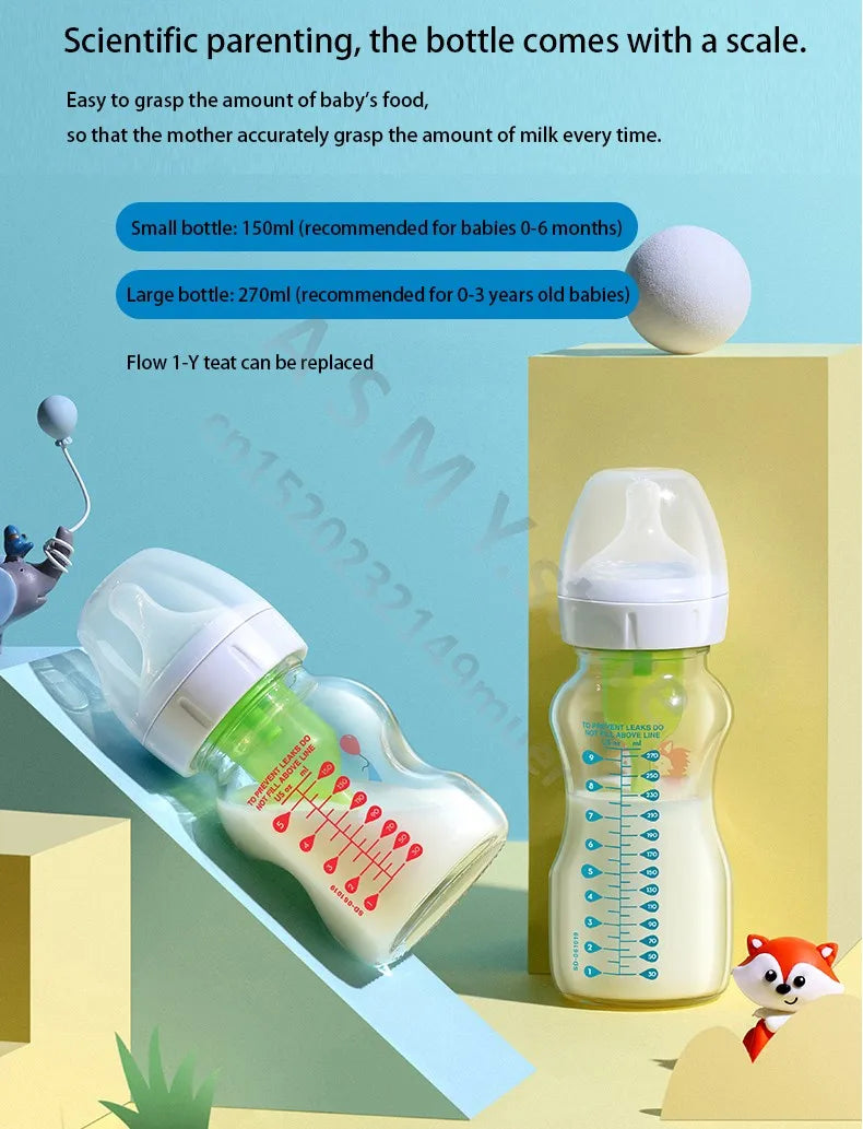 NEW Dr. Brown's glass bottle drbrowns newborn glass bottle baby PPSU bottle anti-flatulence