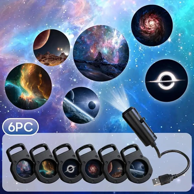 DreamSky LED USB Projector Light 3 to 6 Pattern Projections Sea Life Whale Butterfly Jellyfish Starfish Night Light