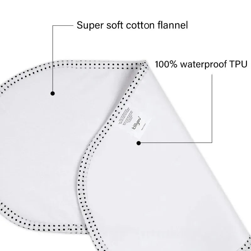 Soft Waterproof Newborn Baby Changing Pad Pee Proof Diaper Mat Nursing Sheet