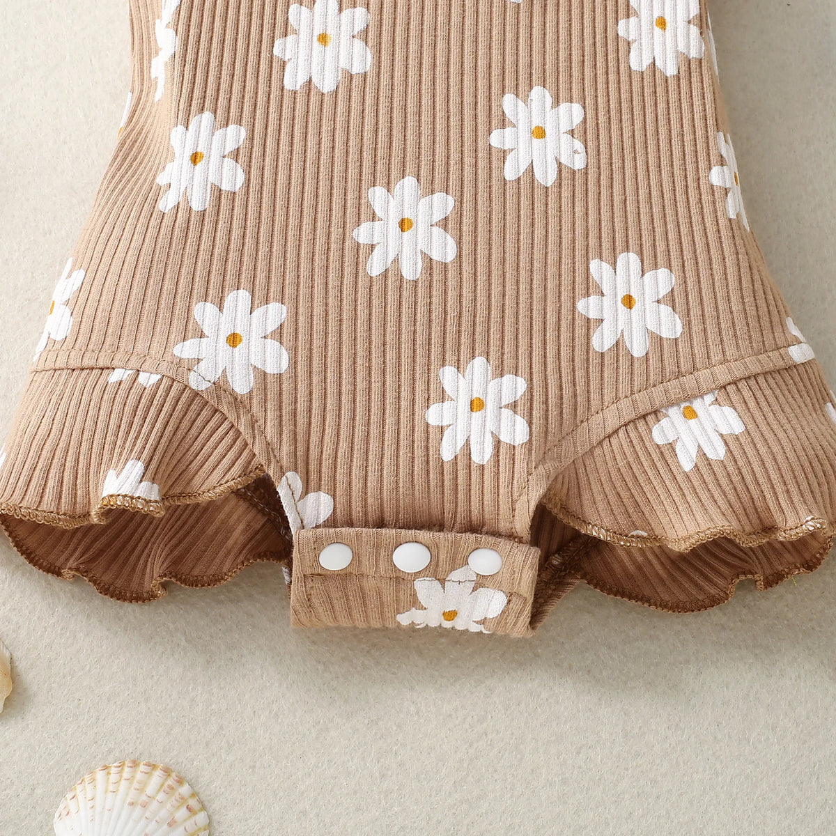 2PCS Summer Girl Crawling clothes Short Sleeve Cotton Short Sleeve  Round Necked Striped Clothes with Flower Printing Headband