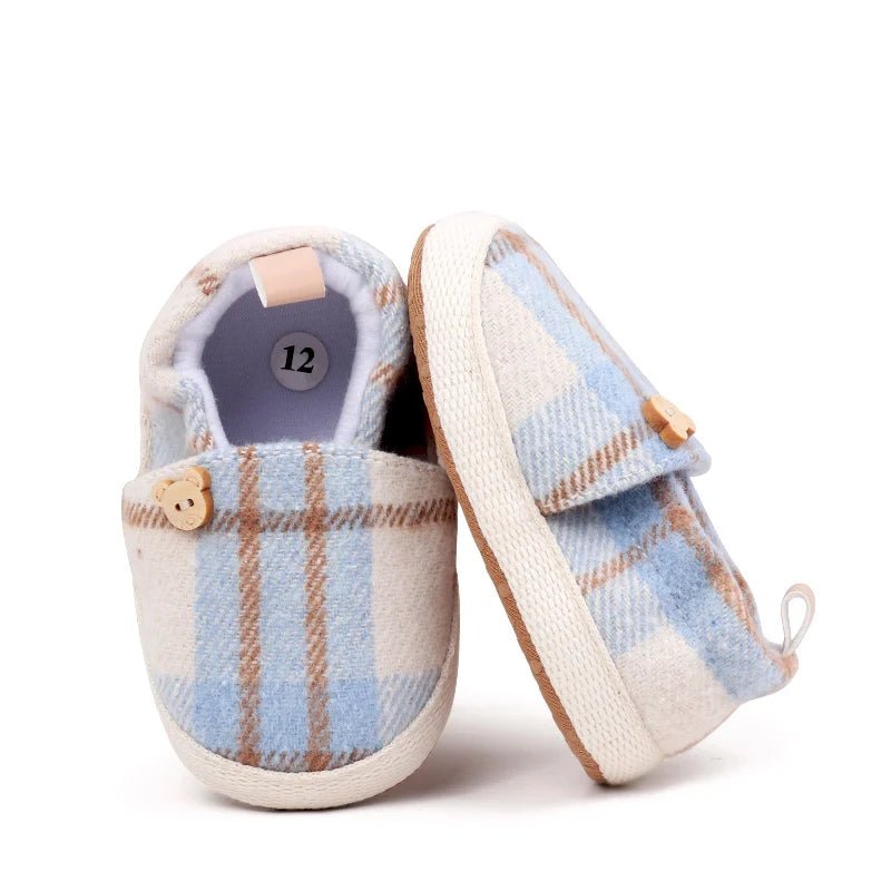 2025 Spring And Autumn Baby Boys And Girls First Walking Toddler Shoes With Fashion Color Block Design And Soft TPR Sole