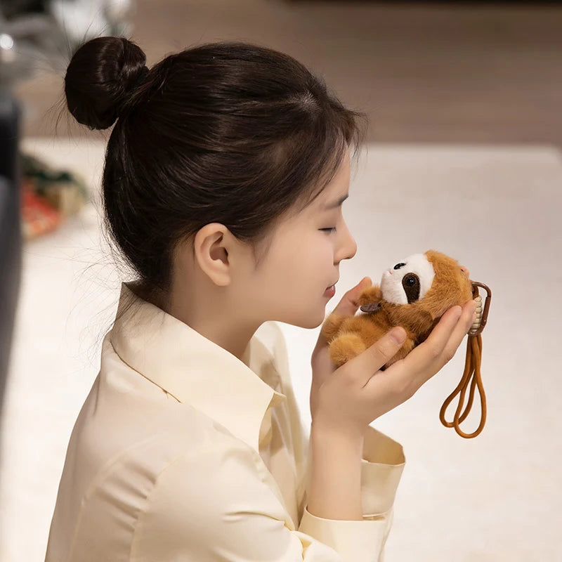 Soft Plush Cute Animal Pendant Dolls - Panda Fox Sloth Cat Dinosaur Bunny Capybara Pig Stuffed Toys for Children Gifts