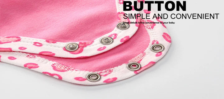 3 Pcs/Lot Catoon Cute Baby Girl Bodysuits 100%Cotton Soft Newborn Oneises Summer Infant Clothes