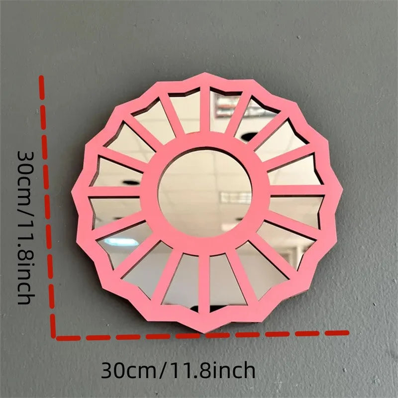 Divine Feminine 3D Mirror - Handmade Wood & Acrylic Wall Decor