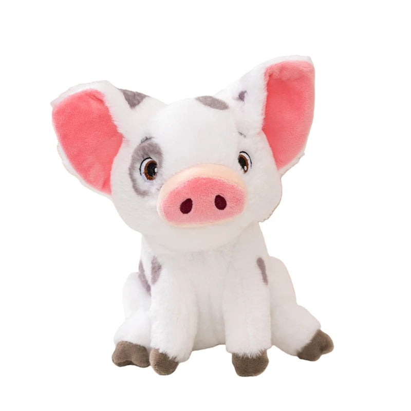 Kawaii Moana Pig Rooster Plush Toy Anime Pig Princess Chicken Stuffed Animals Accompany Sleep Toy Home Decor Kids Birthday Gifts
